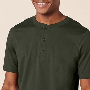 T-shirt décontracté pour homme de haute qualité 100 % coton, séchage rapide, motif uni et logo imprimé sur le devant, jersey 200 grammes, vente en gros - Product Image 1