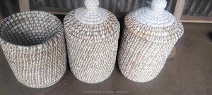 Panier de rangement en bambou 100% écologique de haute qualité durable antibactérien respirant biodégradable vintage ovale pour la maison - Product Image 5