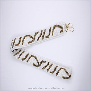 สายกระเป๋าถือแบบปักมือประดับลูกปัด งานฝีมือ ทนทาน แฟชั่น รับสั่งทำตามแบบ สั่งซื้อจำนวนมาก สำหรับส่งออก - Product Image 1