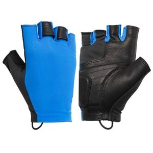 Gants de cyclisme d'été demi-doigts en maille rembourrés, respirants, antidérapants, absorbant les chocs, anti-UV, unisexe, avec fermeture auto-agrippante - Product Image 1