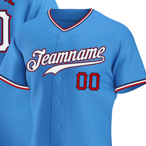 Camiseta Deportiva Personalizada de Béisbol con Sublimación OEM, 100% Poliéster, Cierre de Botones, Nombre y Número del Equipo - Product Image 2