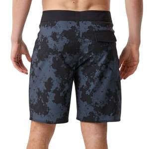 Shorts de bain camouflage noir pour hommes, séchage rapide, logo personnalisé, vêtements de plage professionnels, maillots de bain - Product Image 2