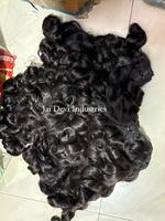 Cheveux humains Remy bouclés naturels indiens 100g, texture Temple Collection, longue durée, pour tissage, double trame, en lots