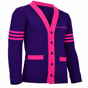 Pulls à col en V très demandés en 2026 pour les sororités/fraternités/écoles/collèges/universités, cardigans tricotés unisexes - Product Image 1