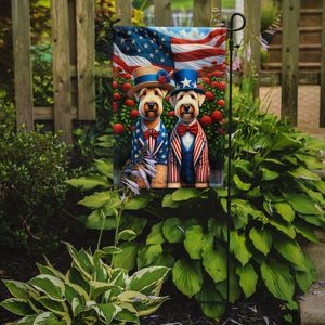 All American Wheaten Terrier Multicolor Garden Flag Mailbox Bannière décorative de jardin pour Patio Artwork for Flower Beds Yard Size - Product Image 2