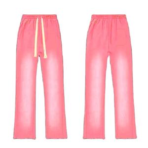 Pantalones de Mujer con Lavado Ácido del Mejor Fabricante, Logotipo Personalizado, Pantalones de Mujer con Lavado Ácido Transpirables de Moda, Ropa Casual Urbana en Todas las Tallas - Product Image 6