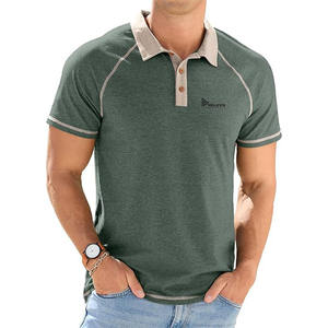 Nouvelle Arrivée Chemises de Sport Décontractées Respirantes pour Hommes Couleur Unie Logo Personnalisé Haute Qualité 100% Coton Grande Taille Séchage Rapide - Product Image 5