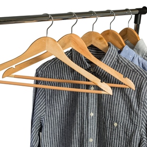 Perchas de Madera para Ropa con Logotipo Personalizado, Perchas de Madera Maciza de Primera Calidad para Hoteles, Comercios y Uso Doméstico - Product Image 6