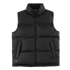 Chaleco Acolchado Metálico Extra Grande para Mujer con Logotipo Personalizado ODM, Cuello Alto, Sin Mangas - Product Image 1