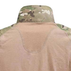 Custom Breathable Canvas Tactical Style Autumn Outdoor Camo Print Hunting <b>Shirt</b> for Unisex-Short Sleeve Hiking Camping - Product Image 2