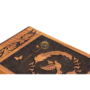 AYAANS Rosewood wooden Hand Carved Wooden Hot Selling cremation Urn <b>Box</b> for Adult Ashes Wholesale Cremation Urns (6X6X11)IN - Product Image 3