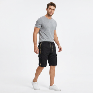 Shorts cargo pour homme Power, avec empiècements latéraux camouflage, taille à cordon de serrage, respirants, décontractés, style Bermuda - Product Image 3