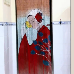Commercial Bamboo Beaded Curtains for Hotel Resort Restaurant Doorways Decorative Bamboo Bead Door Curtain Custom OEM - Product Image 5
