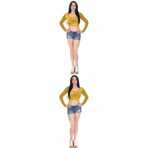 Camisetas Cortas de Verano 2026 con Nuevo Diseño para Mujer, Camisetas Cortas de Algodón Casuales y Ajustadas para Mujer - Product Image 5