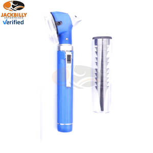 Otoscope à fibre optique en acier inoxydable rose, format de poche, kit de diagnostic ORL, outil médical portable pour examen des oreilles, lumineux - Product Image 2