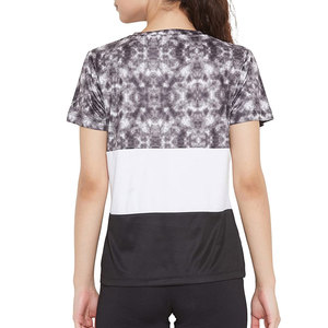Camisetas Deportivas de Manga Corta para Mujer, Cuello Redondo, Poliéster/Algodón, con Patrón de Letras Impresas Personalizadas, Absorbentes de Humedad, al por Mayor - Product Image 5