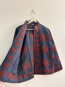 Indian <b>Kantha</b> Suzani Embroidered <b>Jacket</b> Women Cotton Breathable <b>Jacket</b> Hand Stitched Boho <b>Jacket</b> - Product Image 6