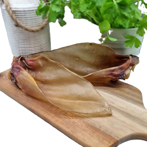 Friandise à mâcher naturelle pour chien en oreille de buffle séchée, pour mâchoires fortes, friandise à mâcher naturelle croquante pour chiots - Product Image 6
