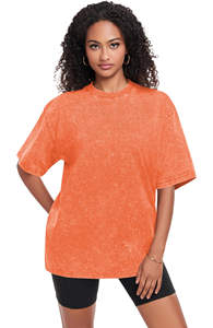 Camiseta moderna con efecto acid wash y estilo retro, algodón suave de primera calidad, look urbano y elegante, perfecta para la moda diaria. - Product Image 2