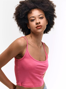 Top Corto Casual sin Mangas para Mujer, Tejido Acanalado, con Cordón Lateral Fruncido, Transpirable, Diseño Básico - Product Image 5