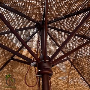 ร่มชายหาดใยมะพร้าว ยี่ห้อ COCO-ECO |   ร่มกันแดดโครงไม้แบบยั่งยืน |   ร่มกันแดดธรรมชาติ ทนทานต่อสภาพอากาศ สำหรับพื้นที่เขตร้อน - Product Image 3
