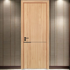Puerta de WPC de Diseño Nuevo, Minimalista, Simple, Texturizada, Impermeable, para Baño, Dormitorio, Cocina, Hotel - Product Image 1