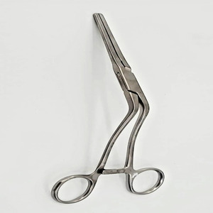 Jamso Industries Cooley Pediatric <b>Clamp</b> 5.5 Inch 5mm Outer Calibrated 25mm Jaws Angled Handles Cardiovascular Instrument - Product Image 1
