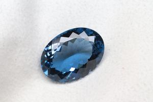 Fabulosa Piedra Preciosa de Topacio Azul de Londres Facetada - Gemas de Topacio de Londres de Forma Ovalada - Piedra Natural Tallada de Alta Calidad de 8x6 mm - Product Image 2