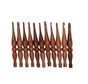 Ensemble de crochets en bois pour tricoter le crochet Palissandre 7 pouces Ensemble de crochets ergonomiques - Product Image 1