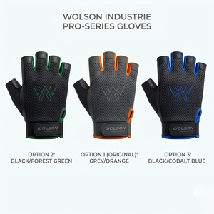 Guantes Deportivos Transpirables Unisex de Medio Dedo, Elásticos, Cómodos, con Soporte de Agarre para Entrenamiento, Gimnasio, Levantamiento de Pesas y Ejercicio - Product Image 2