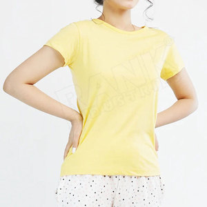 T-shirts pour femmes à manches courtes en tissu de qualité supérieure, disponibles pour les commandes de marques privées. - Product Image 5