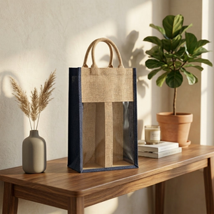 Bolsa de Compras Reutilizable Tejida de Yute Ecológica |   Bolsa de Transporte con Diseño Impreso Biodegradable al Mejor Precio |   Calidad Premium para Uso Diario - Product Image 3