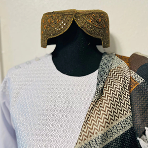 Raro elemento tribal afgano turcomán para cinturón o collar con monedas de plata pesadas conectadas por anillas metálicas resistentes. - Product Image 1