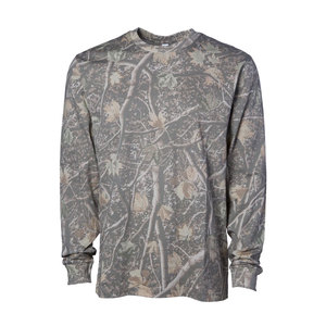 <b>Men's</b> Long Sleeve Camouflage T-<b>Shirt</b> Fit O-Neck Woven Polyester Casual Style Light <b>Cool</b> Moisture Wicking Full Sleeve T-<b>Shirt</b> - Product Image 5