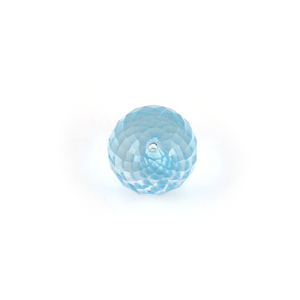 Topacios Azules Cielo Natural, Gemas Sueltas de 8mm en Forma de Bola, Facetadas, con Medio Orificio, Certificadas por Terceros, Marca Gopika, Venta al Por Mayor - Product Image 2