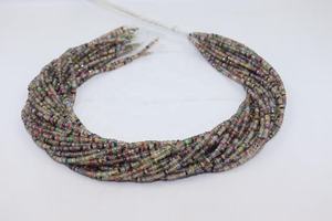 ลูกปัดแซฟไฟร์ธรรมชาติทรงรอนเดลเหลี่ยมเพชรพลอย ขนาด 3 มม. ยาว 16 นิ้ว น้ำหนักปรับแต่งได้ สำหรับทำเครื่องประดับ - Product Image 5