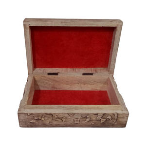 Cheap Handmade Wooden <b>Storage</b> <b>Chest</b> for Jewelry, Coins, Trinkets and Small Accessories with Vintage Rustic Design for Home - Product Image 2