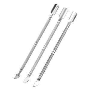 Fournitures professionnelles pour ongles en gros Fettle Med – Repousse-cuticules double face en acier inoxydable, durable et de haute qualité, à usage unique - Product Image 3