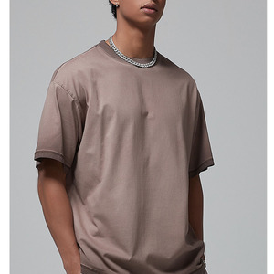 Camiseta Vintage con Lavado Ácido para Hombre, Verano, 360 GSM, Lisa, Manga Corta, Talla Grande, Oversize - Product Image 2
