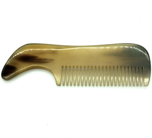 หวีเขาสัตว์ธรรมชาติ หวีซี่ห่าง ลายดอกไม้ใหญ่ สำหรับนวดศีรษะ ทำจากเขาวัวแท้ - Product Image 6