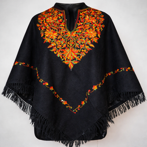 ผ้าคลุมไหล่ขนสัตว์ปักมือแบบดั้งเดิมจากแคชเมียร์ |   ผ้าคลุมลายดอกไม้ปักดิ้นหรูหรา |   ผ้าคลุมไหล่ฤดูหนาวสัมผัสนุ่มแบบพัชมีนา พรีเมียม - Product Image 6