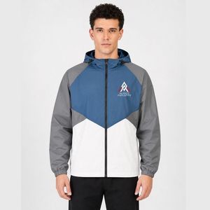 High Quality <b>Mens</b> Windbreaker <b>Jacket</b> Featuring Quick Dry Breathable Fabric Comfortable Design And Reliable Outdoor Performance - Product Image 1