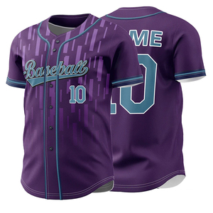 Maillot de baseball tendance à manches courtes, nouveau style, chemises de baseball en promotion, service OEM ODM personnalisé - Product Image 1
