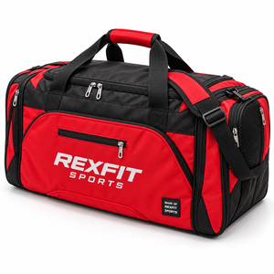 Sac de sport Rexfit MMA avec poche en maille ventilée, fermeture éclair, poignées et bandoulière pour les voyages et la salle de sport - Product Image 2