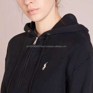 Sweat-shirt à capuche personnalisé pour femme, sweat-shirt polo en coton molletonné, anti-boulochage, respirant, pour femme - Product Image 5