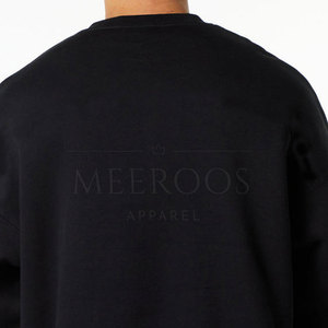 เสื้อสเวตเชิ้ตโอเวอร์ไซส์ทรงหลวมสำหรับผู้ชาย พิมพ์โลโก้ได้ ผ้าฝ้ายฟลีซ คอกลม สไตล์สตรีทแวร์ เหมาะสำหรับฤดูหนาว - Product Image 6