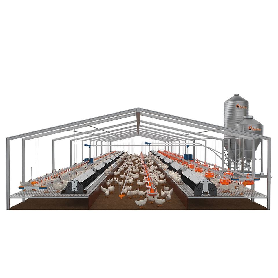 Easy Assemble Prefabricated Steel Chicken House - Custom Size, Eco ...