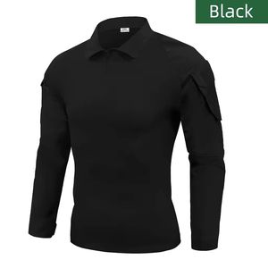 Camisetas Tácticas Personalizadas de Manga Larga para Hombre, de Poliéster, Transpirables, de Secado Rápido, para Pesca y Senderismo, con Ventilación Trasera y Orificio para Bolígrafo - Product Image 1