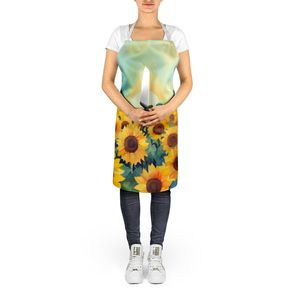 Kansas Tournesols Aquarelle Unisexe Grand Tablier Multicolore pour Cuisson Cuisson Artisanat Jardinage pour Adultes et Unisexe - Product Image 5