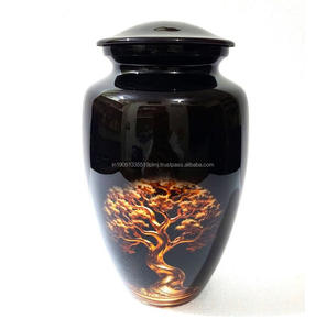 Urnas de cremación de aluminio grandes al por mayor de alta calidad para cenizas de mascotas Urnas de cremación de recuerdo de metal para cenizas de adultos masculinos y femeninos - Product Image 1